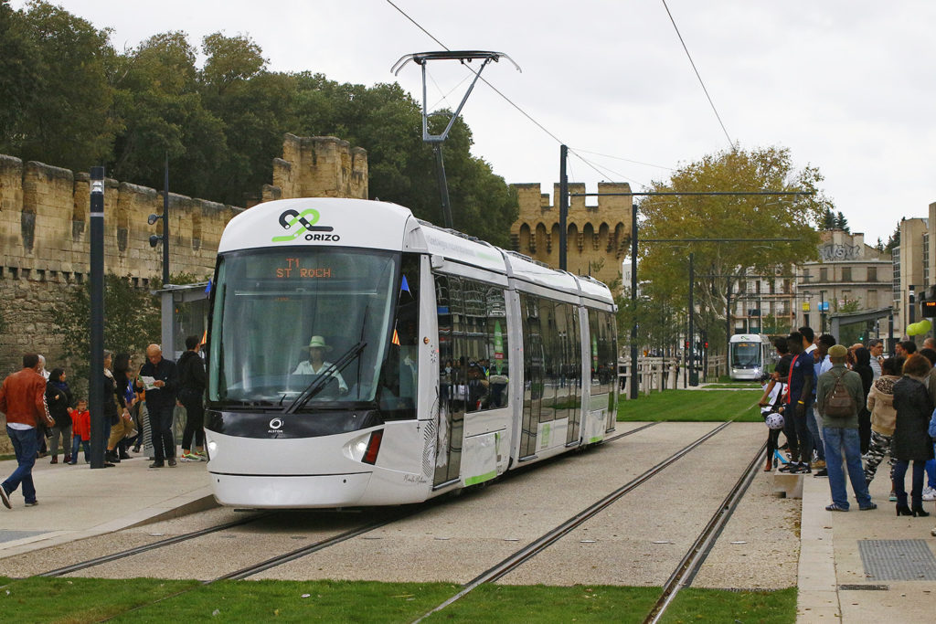 Straßenbahn Avignon Haltestelle