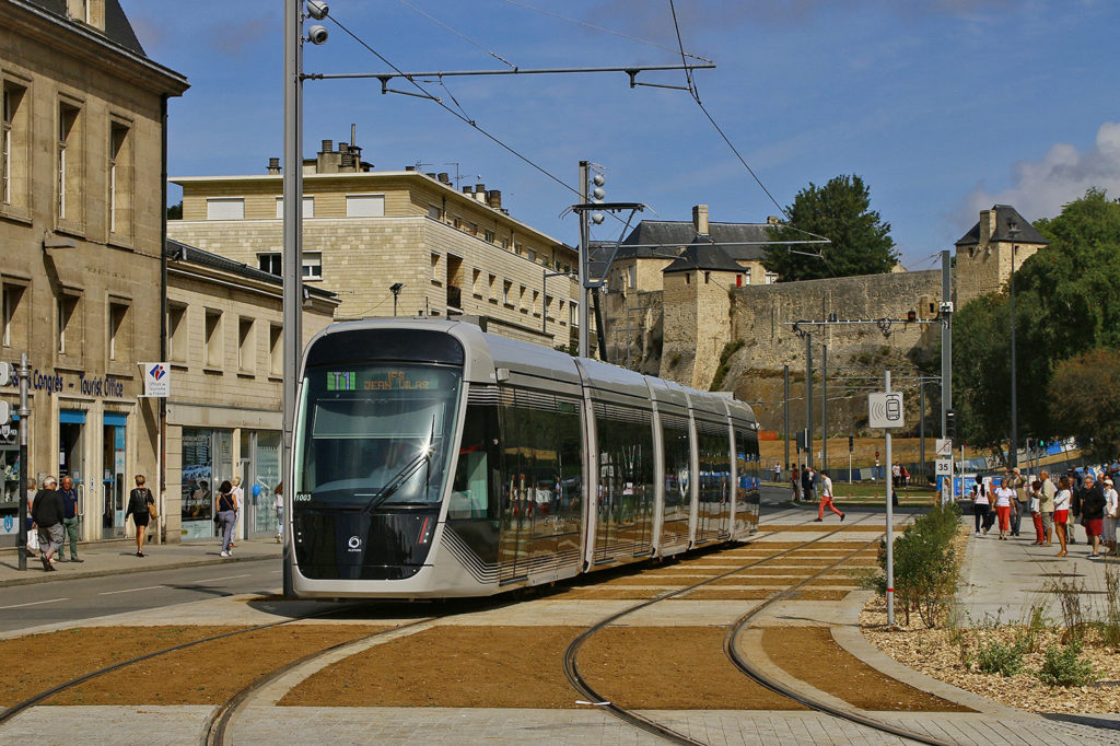 Straßenbahn in Caen - historisches Umfeld