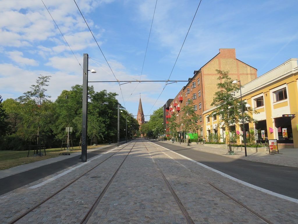 Straßenbahn Lund im Bau