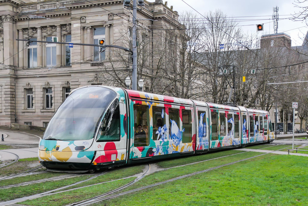 Straßenbahn Strasbourg mit Motiven Missy